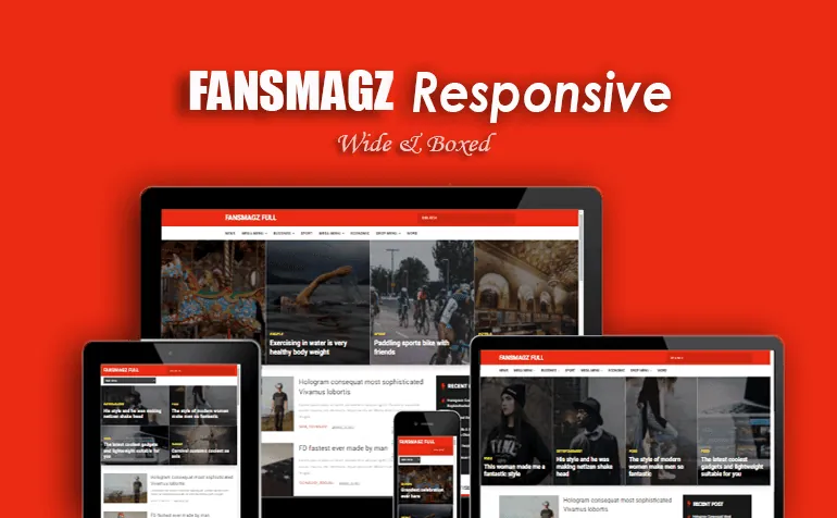 Fansmagz Responsive Blogger Template preview
