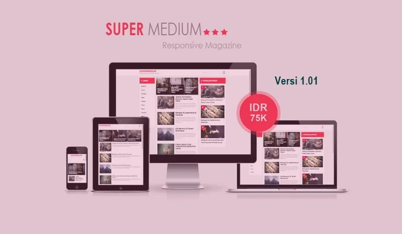 Update Supermedium V1.01 Blogger Template preview